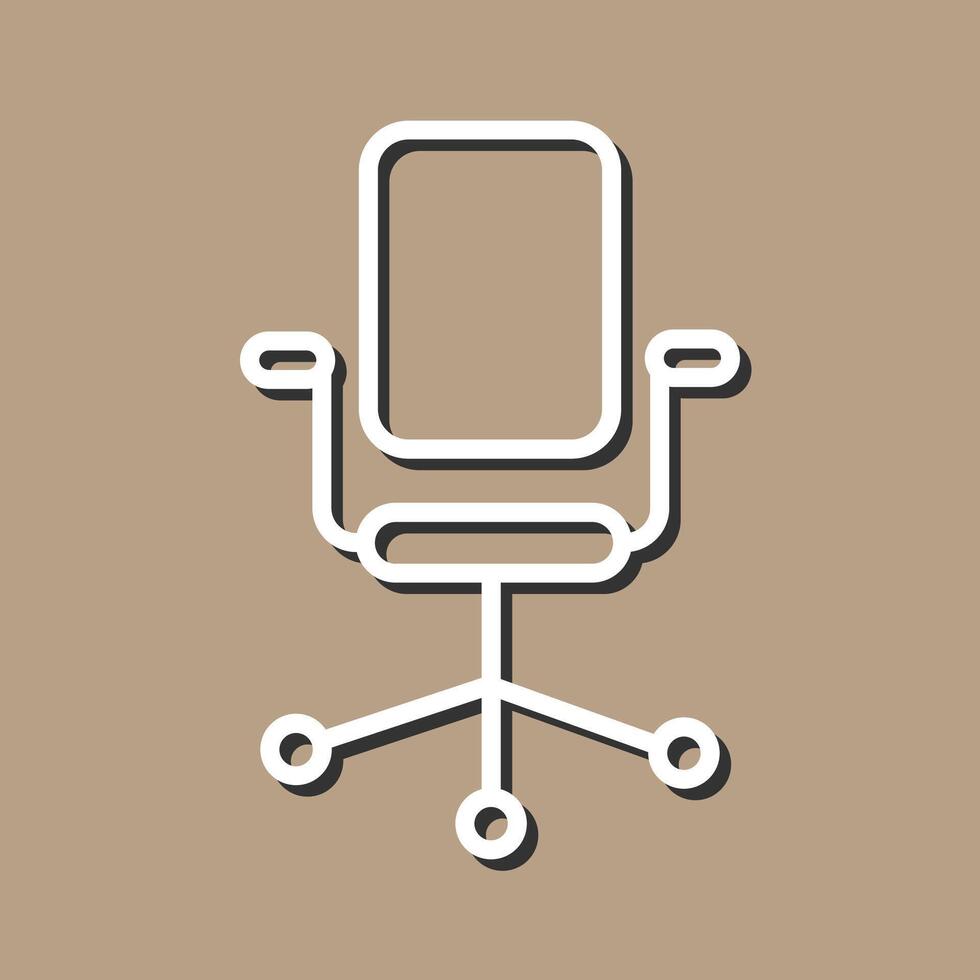 Bureau chaise ii vecteur icône