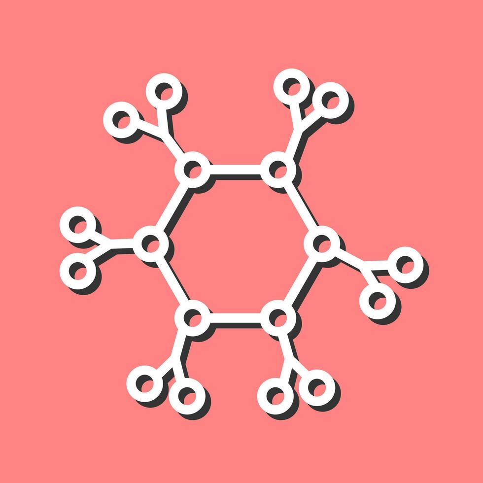 icône de vecteur de molécule