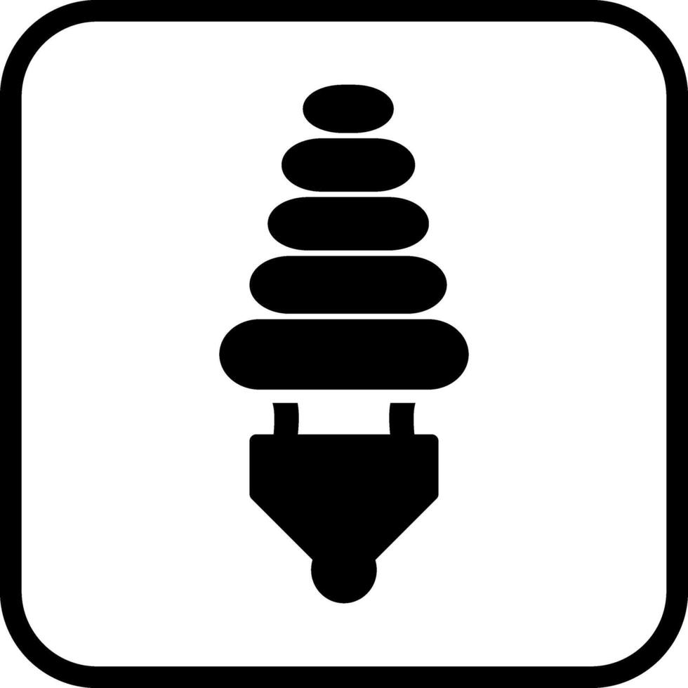 icône de vecteur d'ampoule à économie d'énergie