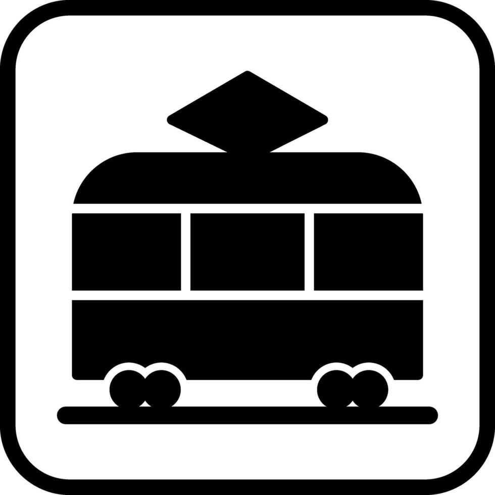 icône de vecteur de tramway