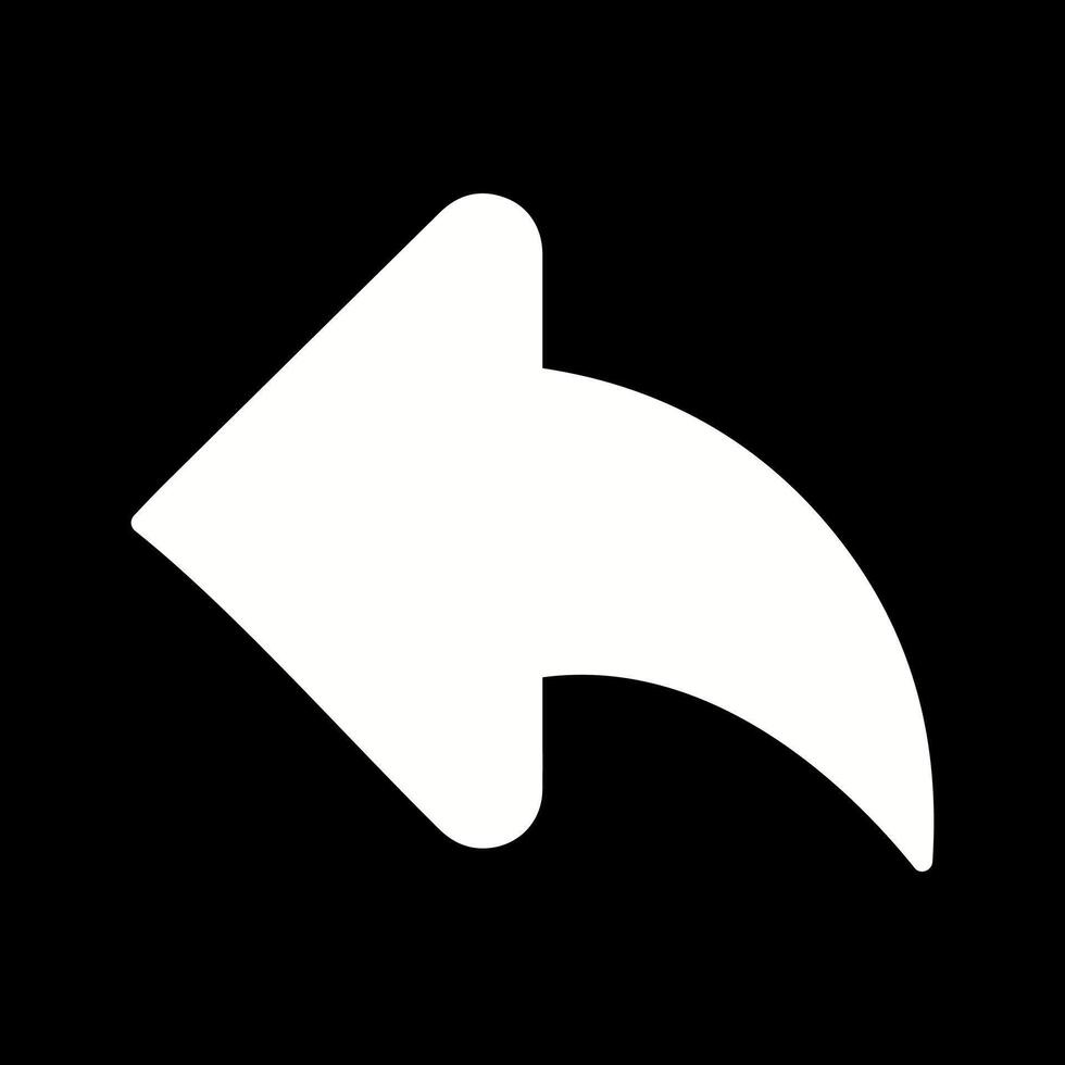 icône de vecteur de flèche arrière gauche
