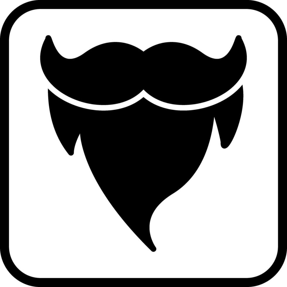 barbe et moustache ii vecteur icône