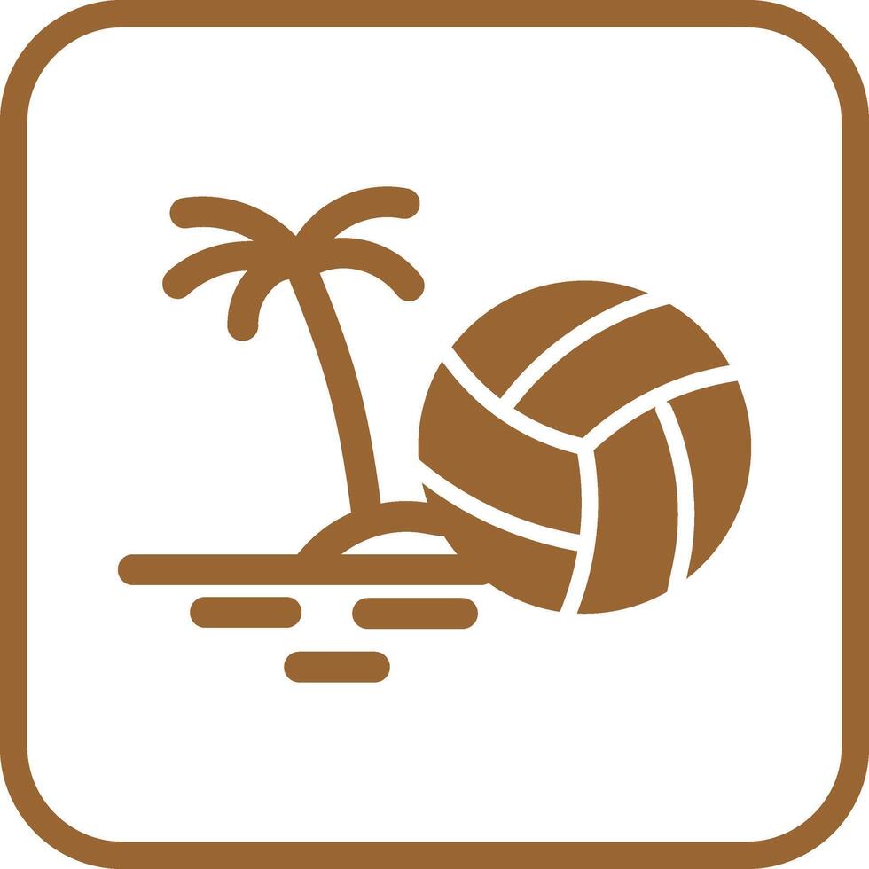 icône de vecteur de volley-ball de plage