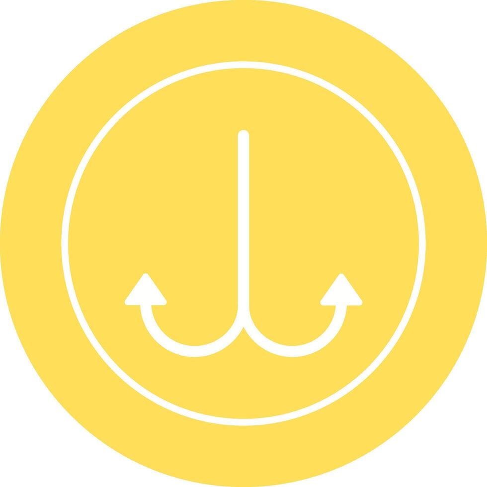icône de vecteur de crochet de pêche