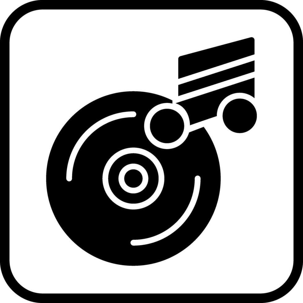 icône de vecteur de cd de musique