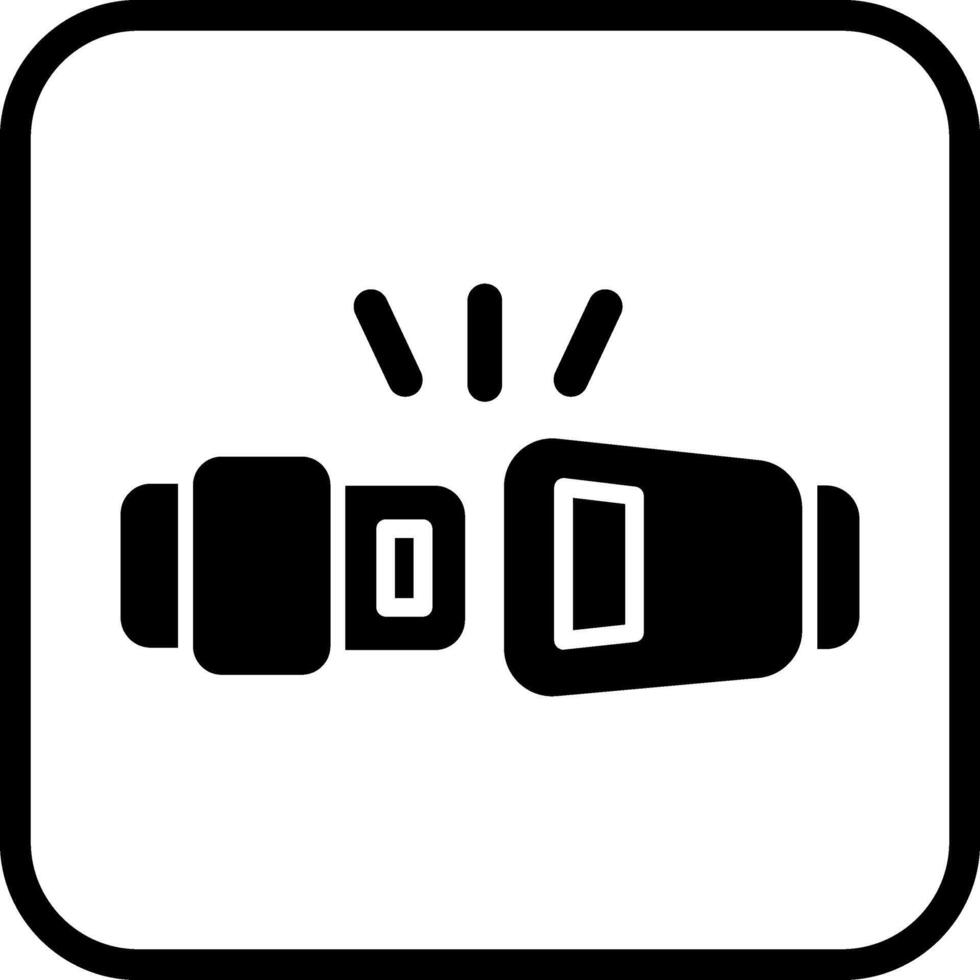 icône de vecteur de ceinture de sécurité