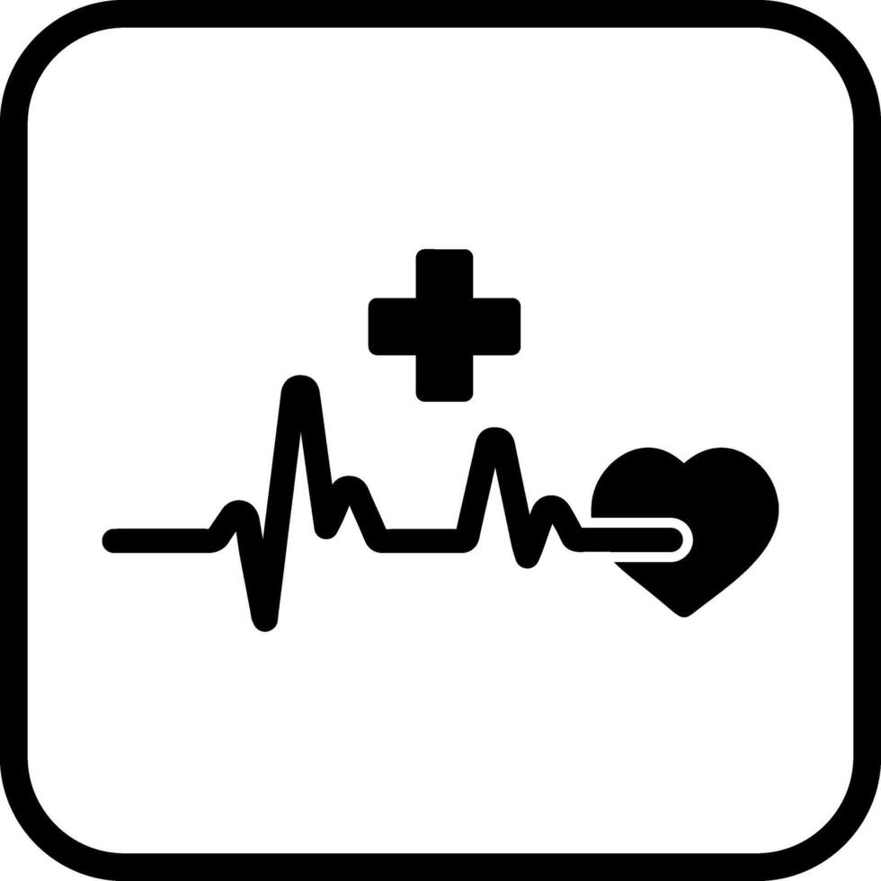 icône de vecteur de crise cardiaque