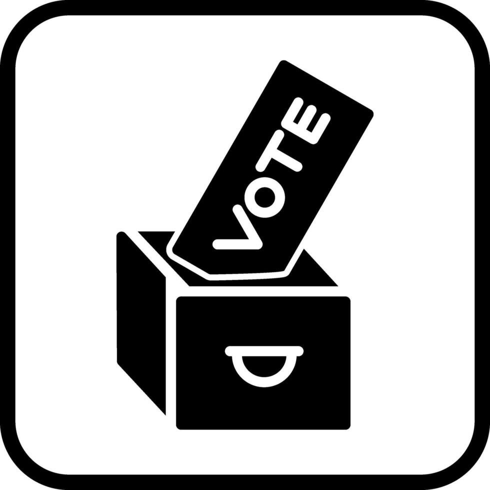 donnant voter vecteur icône