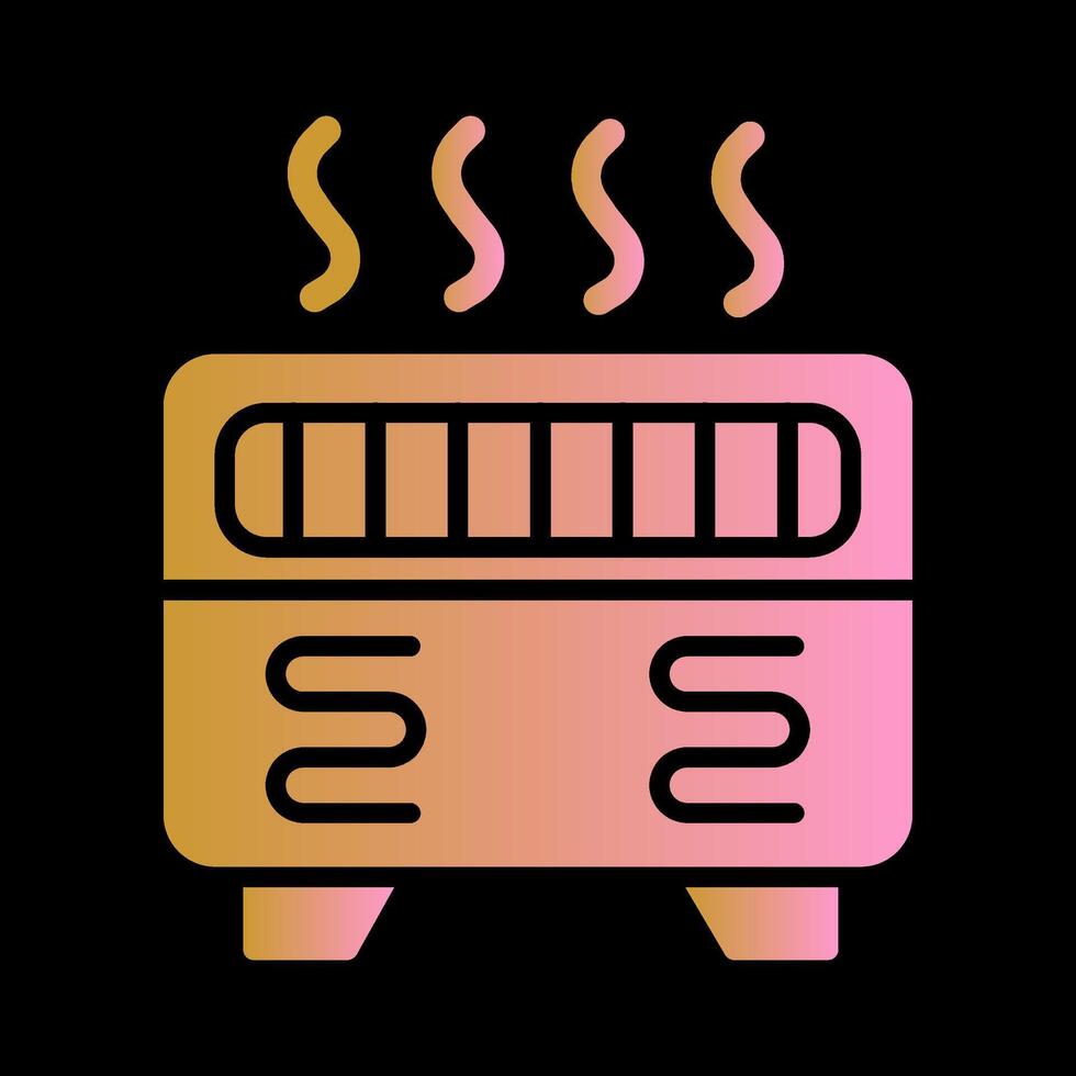 icône de vecteur de chauffage par convection