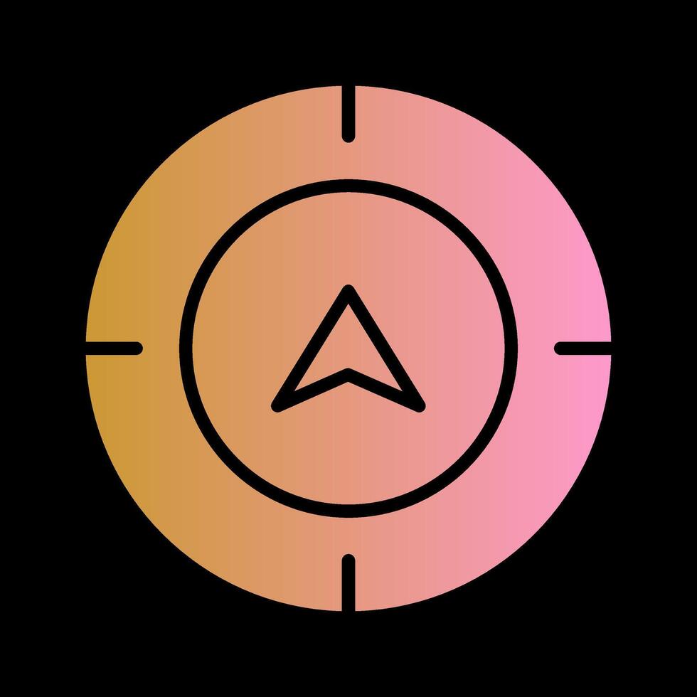icône de vecteur de boussole directionnelle
