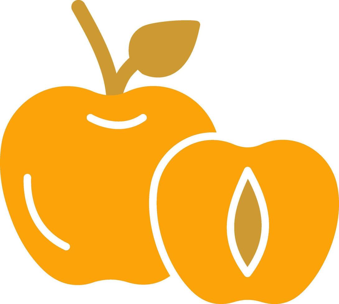 icône de vecteur d'abricot