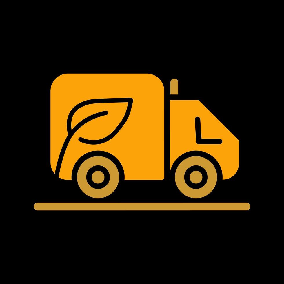 icône de vecteur de camion écologique