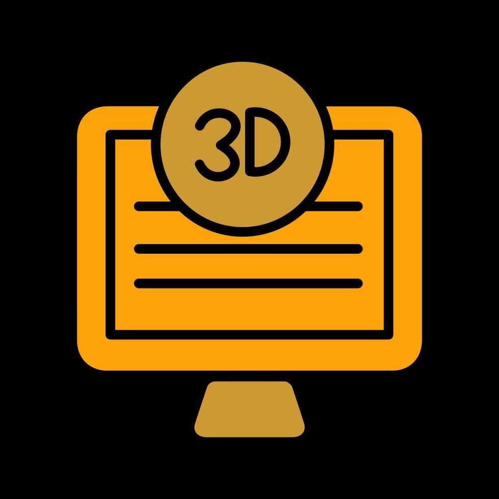 3d qualité écran vecteur icône