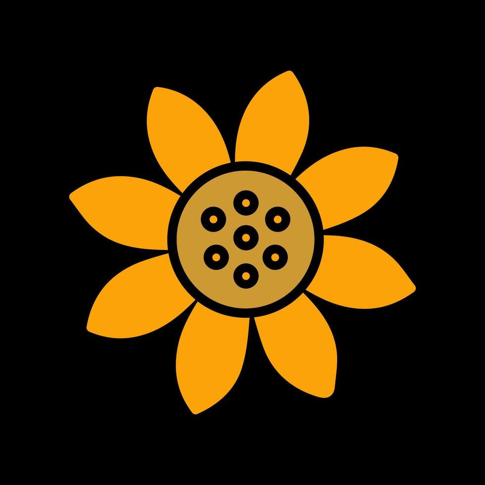 icône de vecteur de tournesol