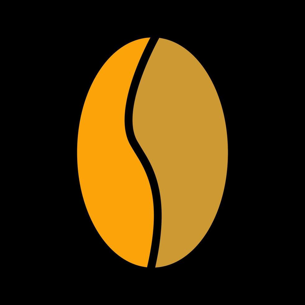 icône de vecteur de grain de café