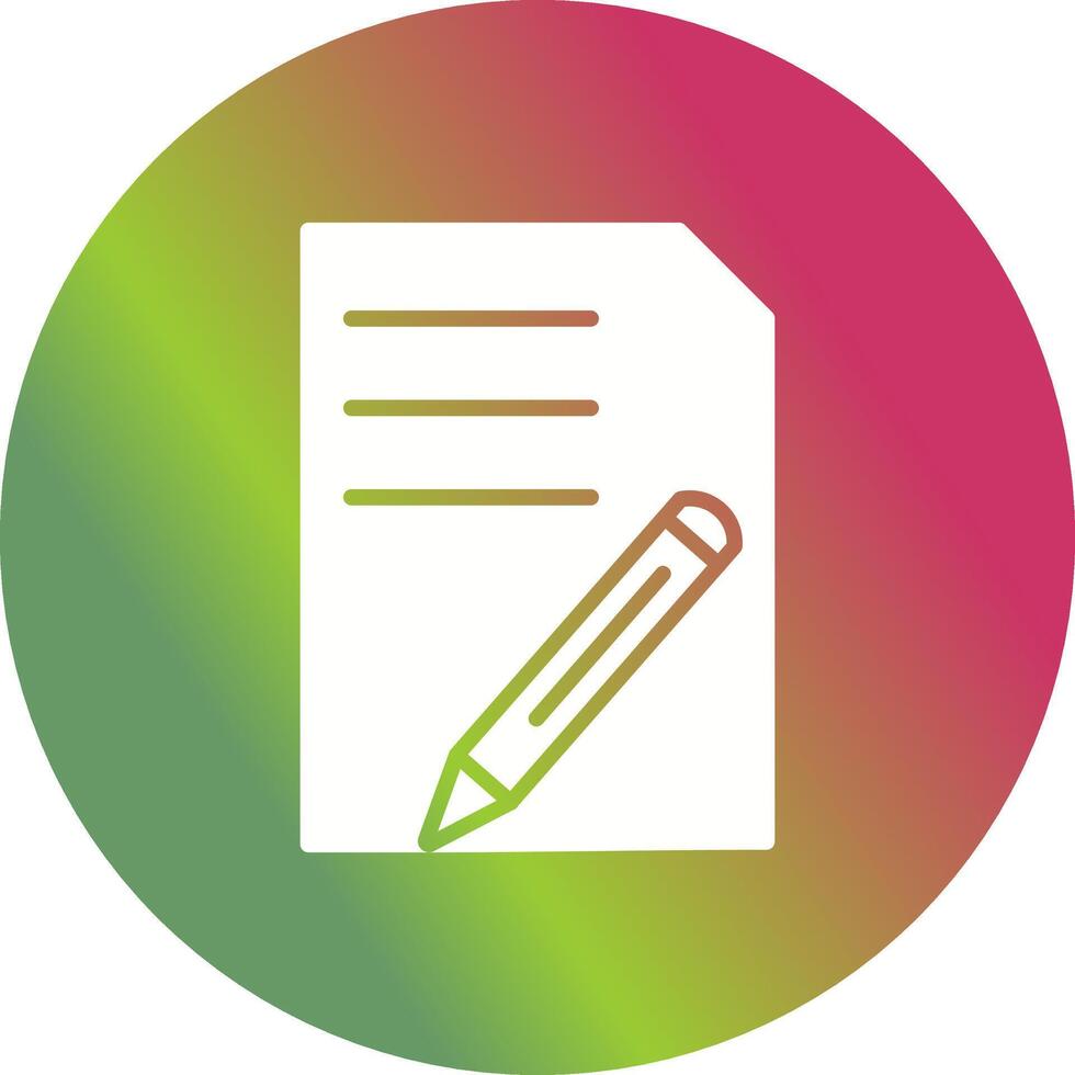 icône de vecteur de modification de document