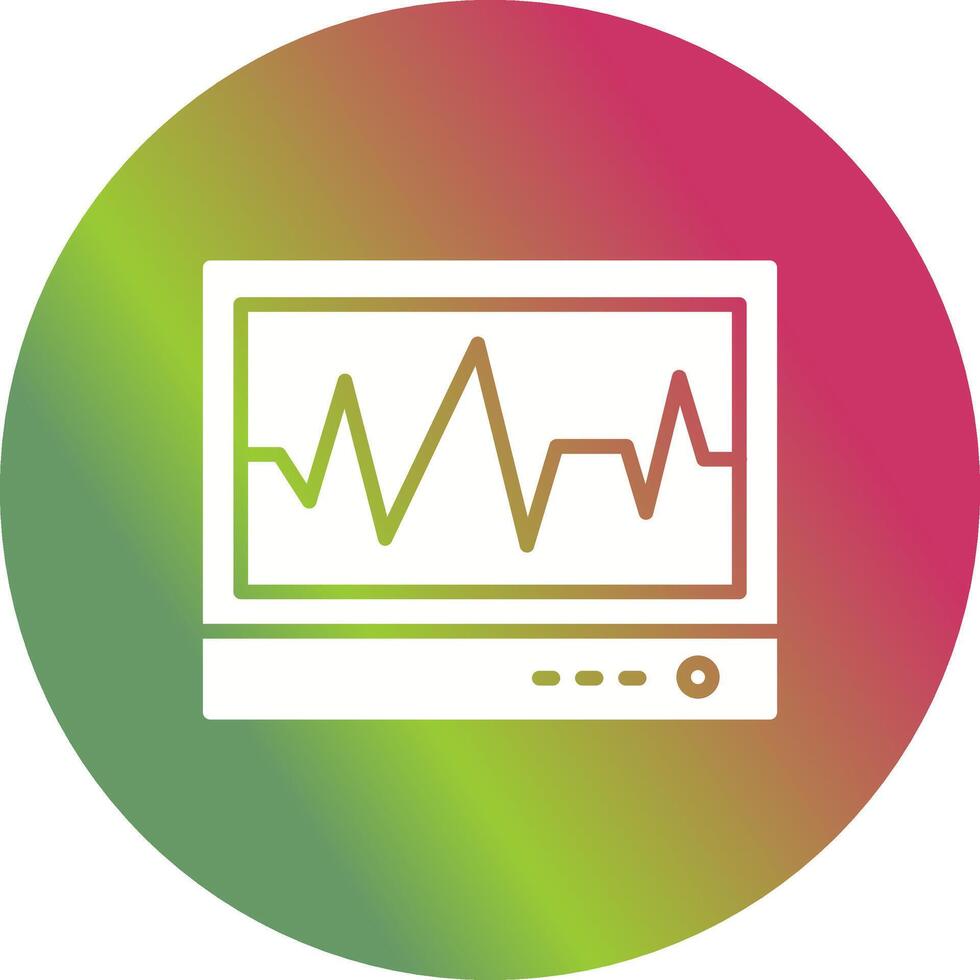 ecg vecteur icône