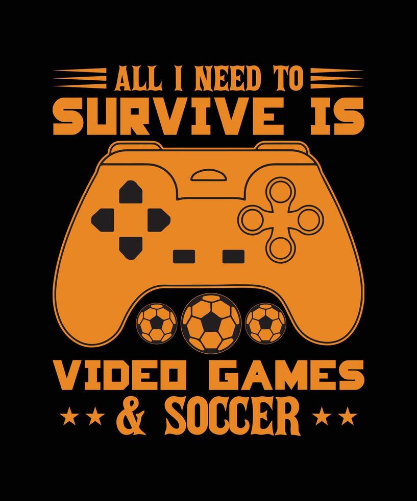 vidéo Jeux en relation T-shirt conception vecteur