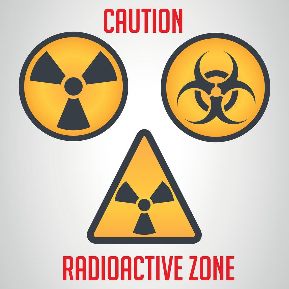 radioactif nucléaire icône. Célibataire solide icône. vecteur illustration. pour site Internet conception, logo, application, modèle, interface utilisateur, etc.