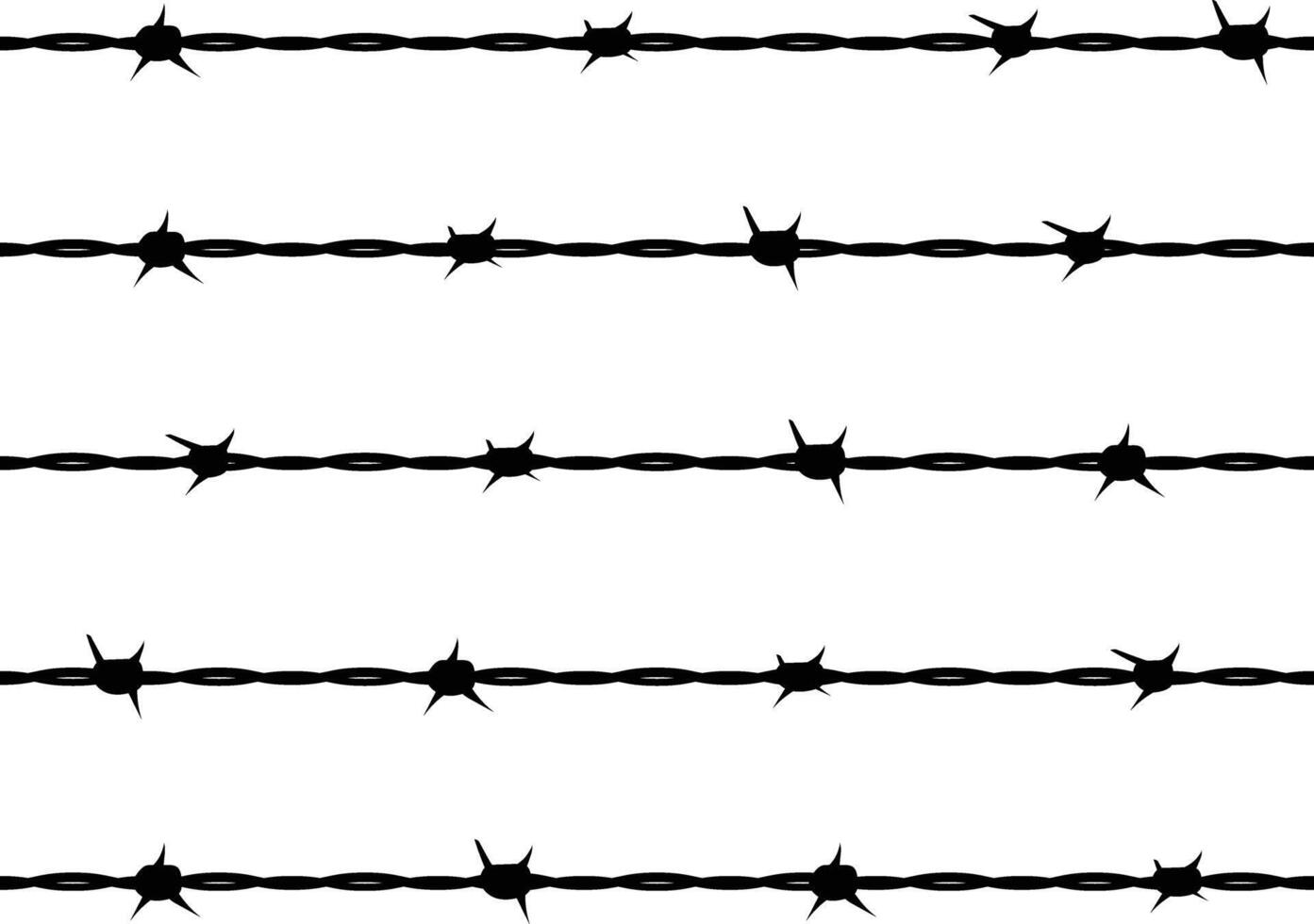barbelé câble clôture symbole illustration vecteur