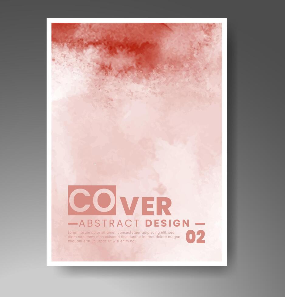 couverture modèle avec aquarelle Contexte. conception pour votre couverture, date, carte postale, bannière, logo. vecteur