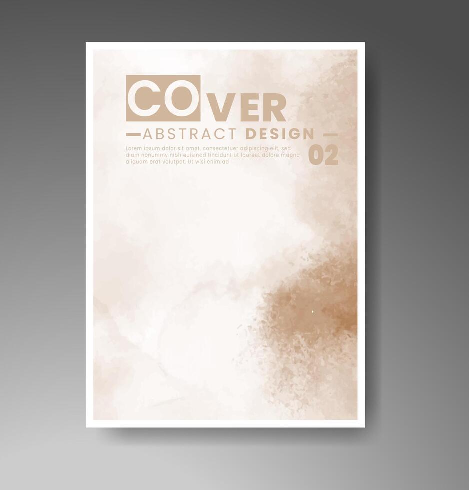 couverture modèle avec aquarelle Contexte. conception pour votre couverture, date, carte postale, bannière, logo. vecteur