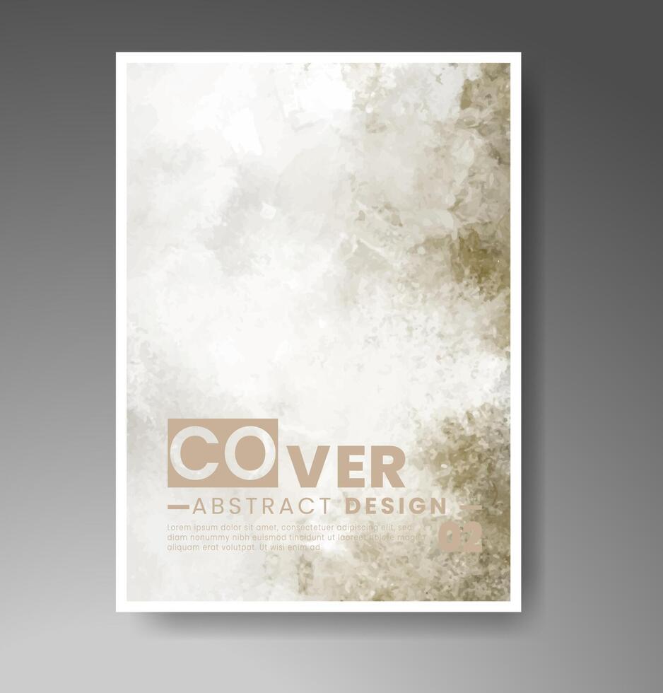 couverture modèle avec aquarelle Contexte. conception pour votre couverture, date, carte postale, bannière, logo. vecteur