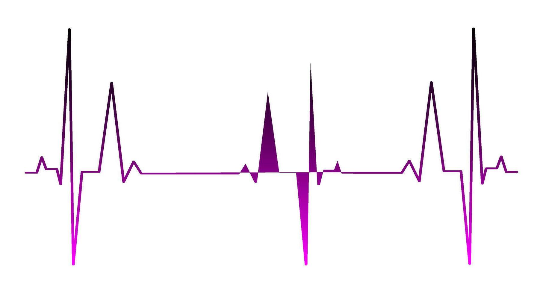 ecg cœur battre ligne icône symbole, cœur battre impulsion hôpital logo signe. vecteur. vecteur