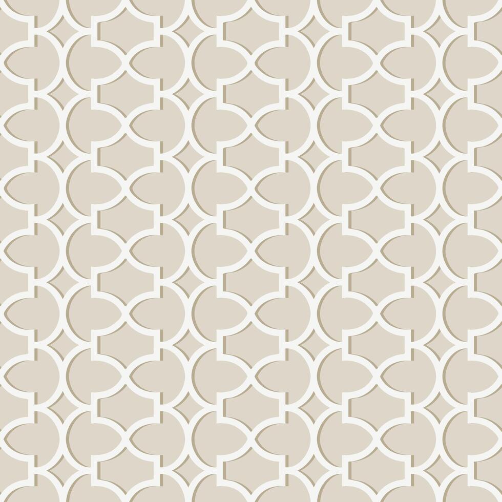 mosaïque arabe sans couture texture modèle sur blanc Contexte vecteur