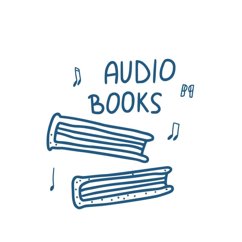 ensemble de l'audio livres symboles. vecteur illustration.