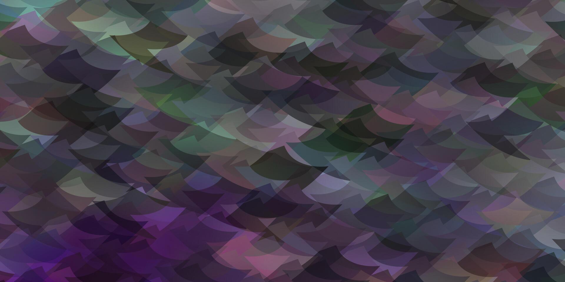 toile de fond de vecteur violet clair avec des lignes, des triangles.