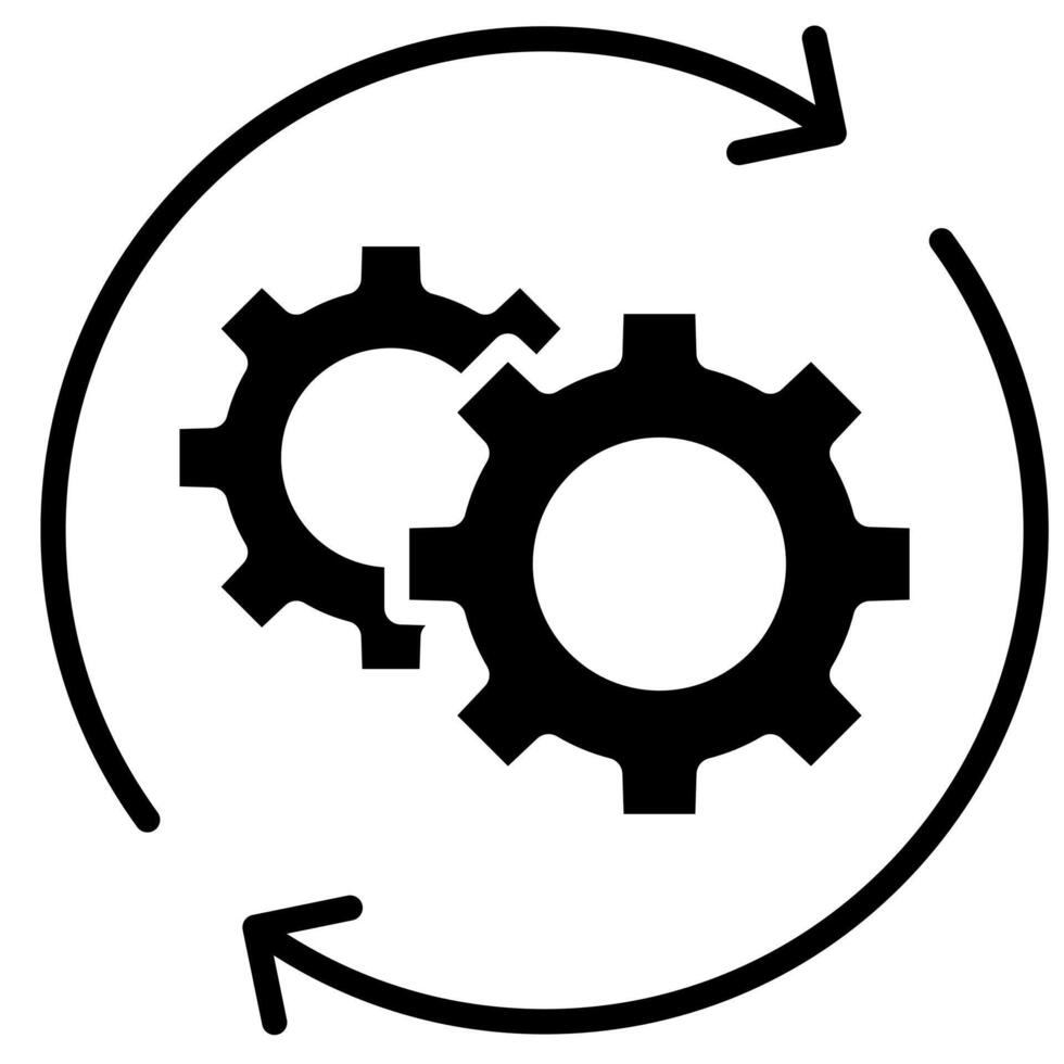 récupération processus icône vecteur illustration