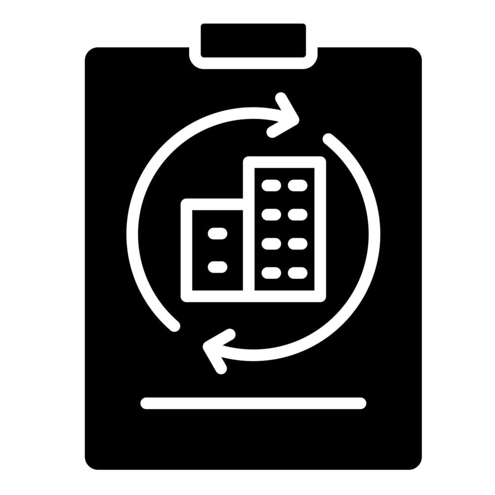 récupération plan icône vecteur illustration