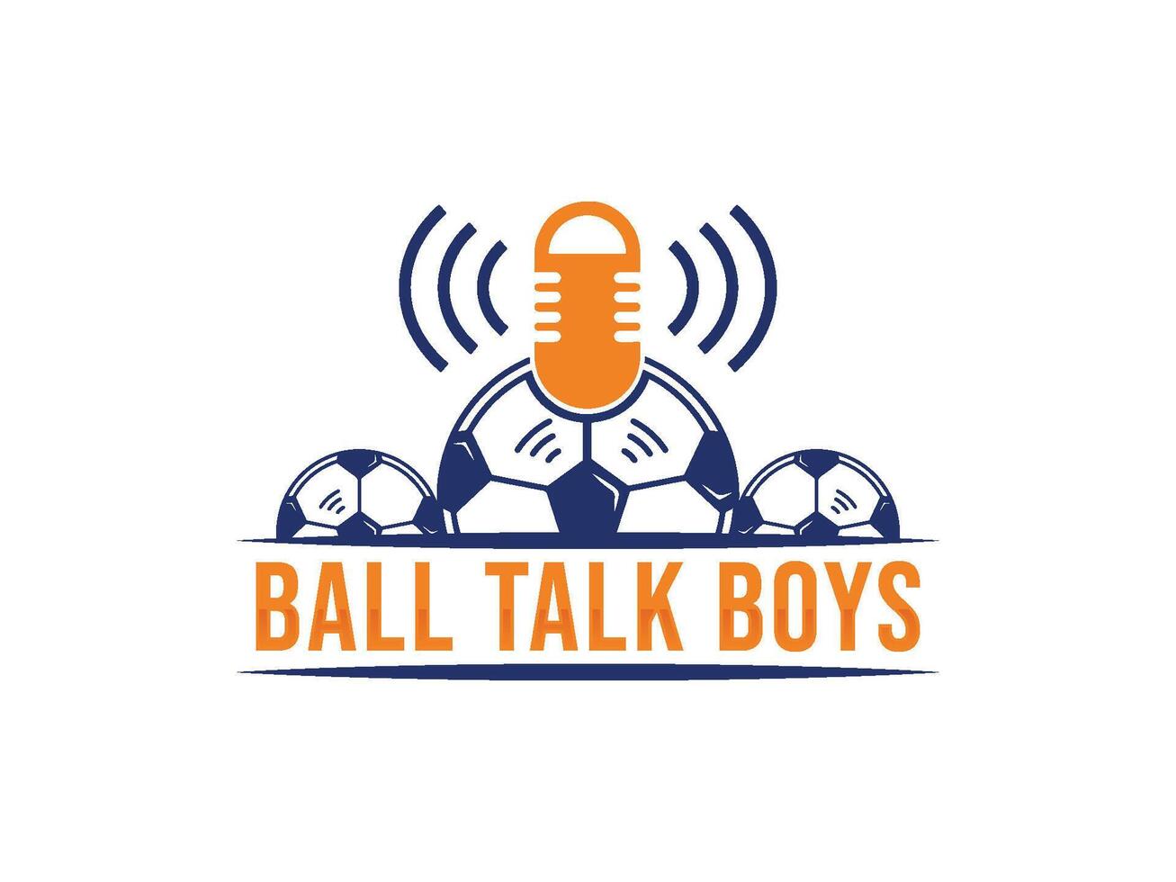panier Balle et Podcast logo vecteur