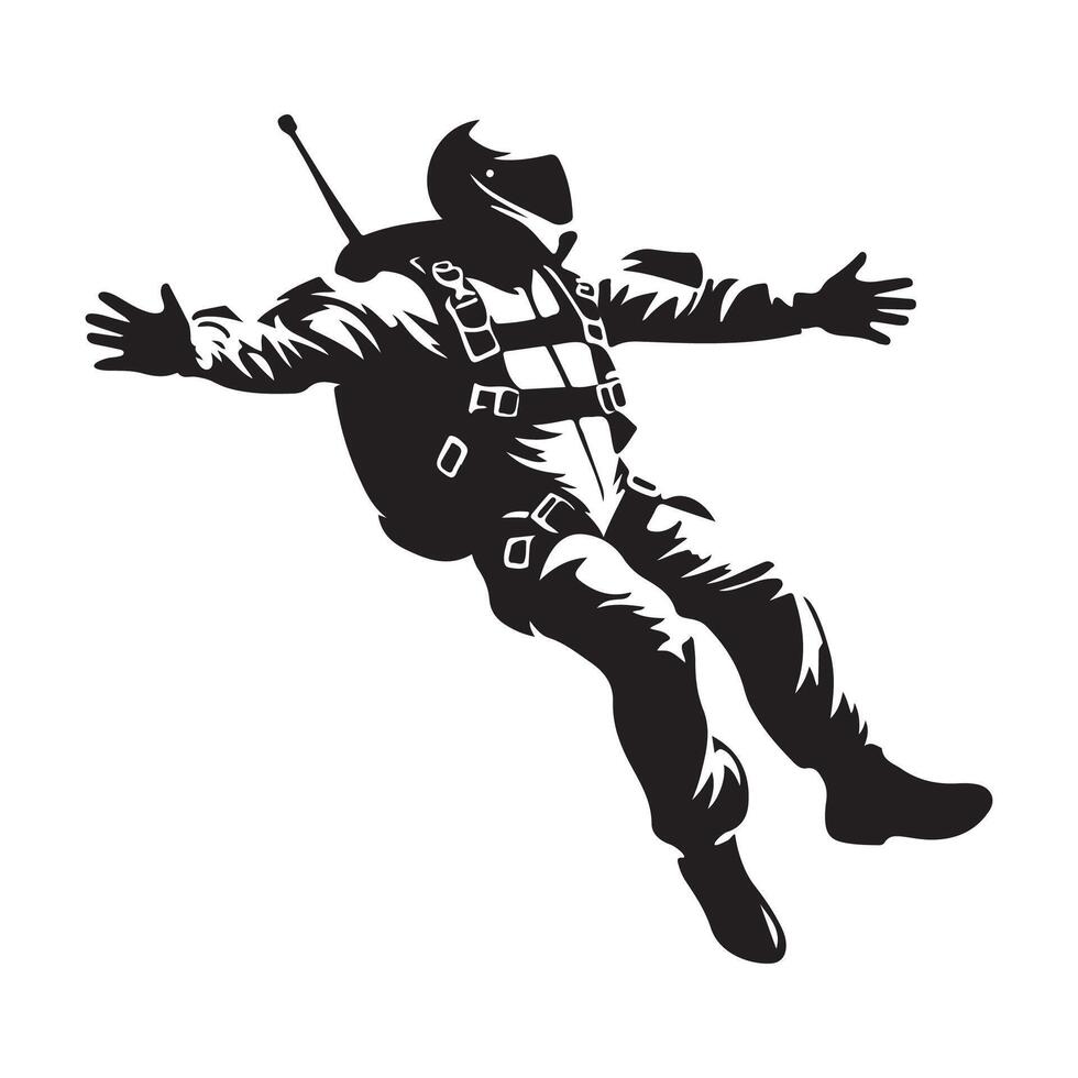 parachutisme logo vecteur art, Icônes, et graphique