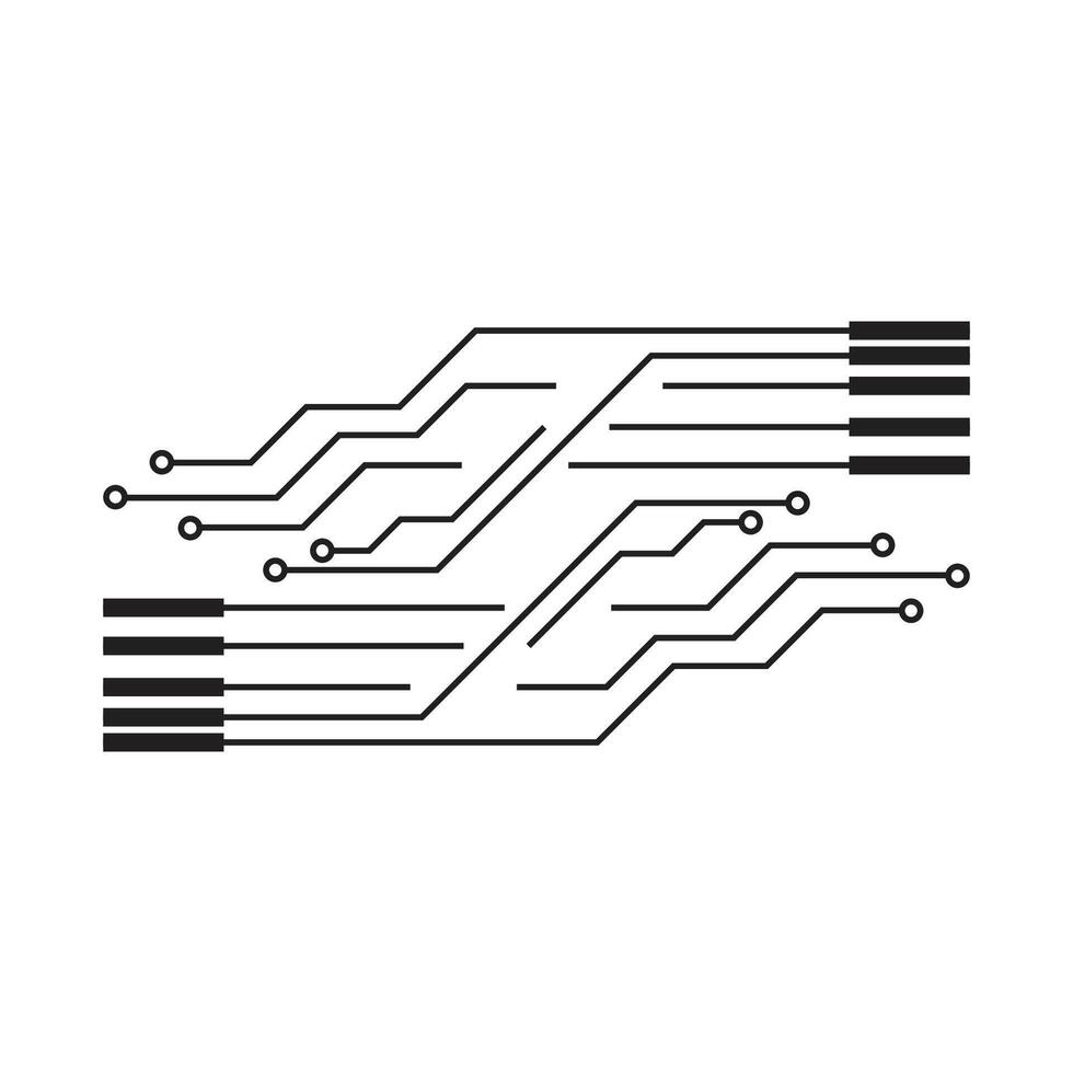 circuit logo vecteur élément symbole et conception