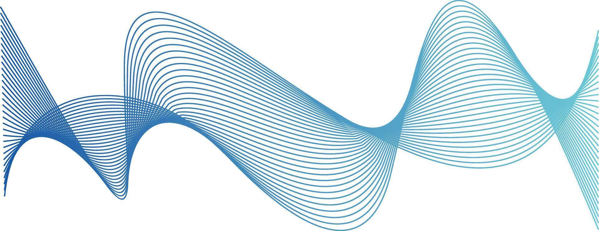 vague ligne coloré abstrait vecteur élément