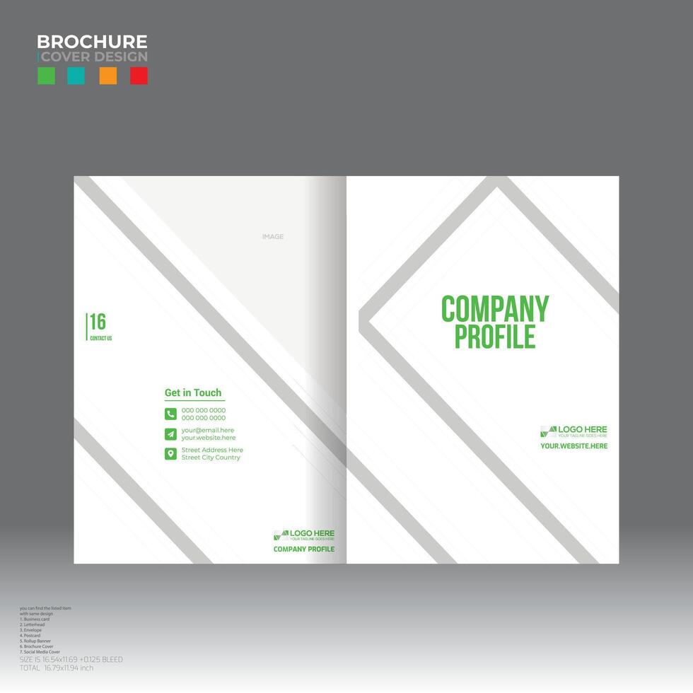 brochure couverture conception pour entreprise et tout utilisation vecteur