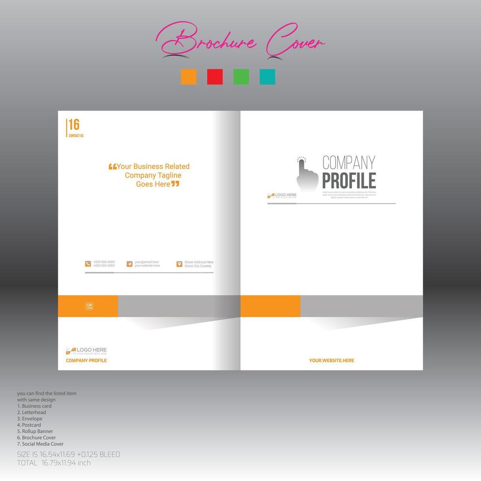 brochure couverture conception pour entreprise et tout utilisation vecteur