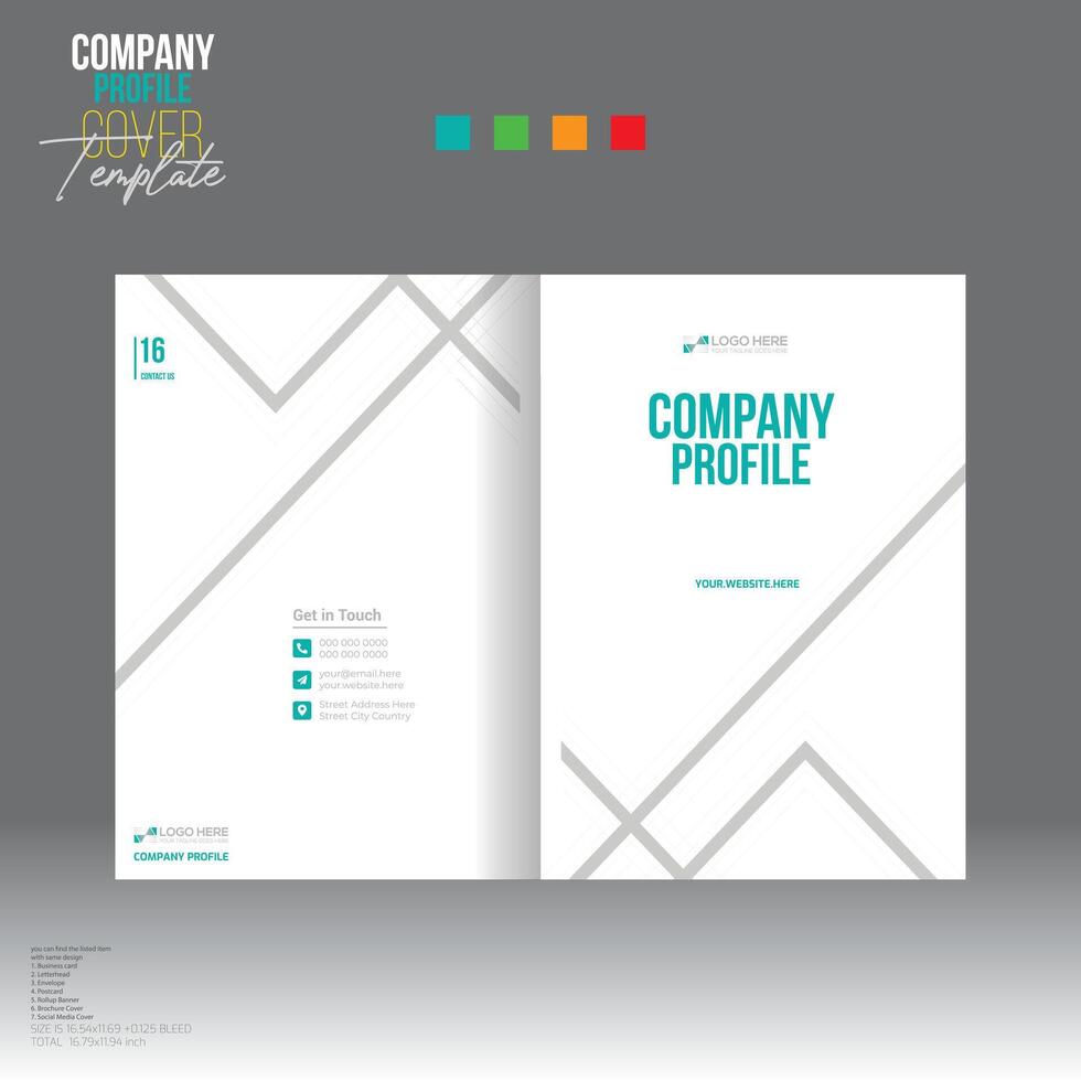 brochure couverture conception pour entreprise et tout utilisation vecteur