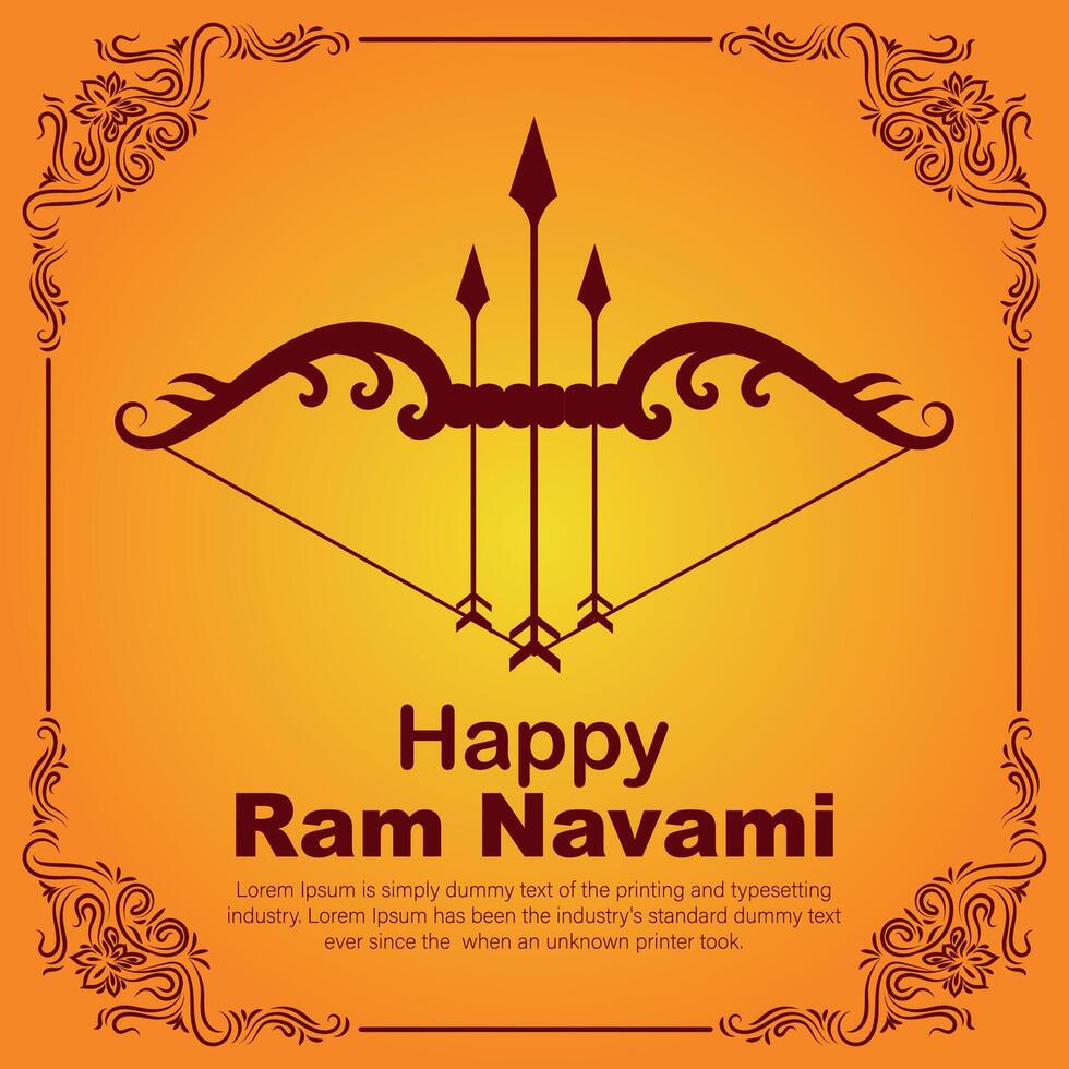 content RAM navami culturel bannière hindou Festival verticale Publier vœux fête carte RAM navami fête Contexte RAM navami salutations Jaune beige Contexte Indien hindouisme Festival vecteur