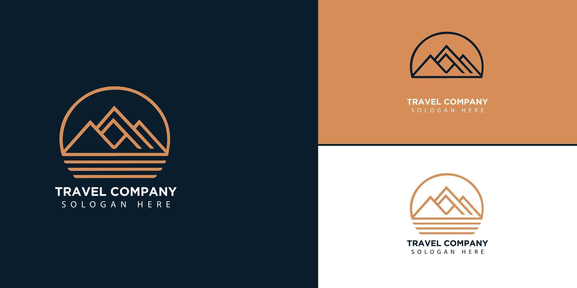 détaillé Voyage logo Voyage logo vecteur Voyage logo avec homme valise silhouette vecteur modèles vecteur