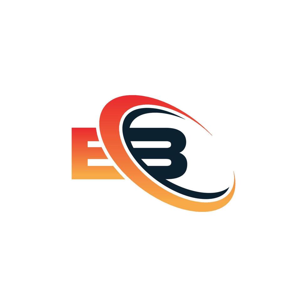 initiale lettre eb ou être logo modèle conception. vecteur