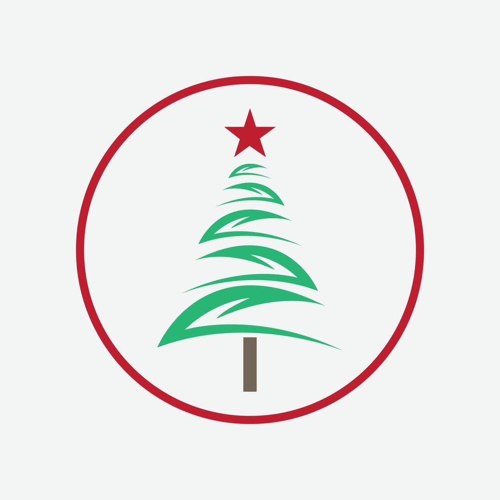 vecteur illustration de joyeux Noël logo et simbol modèle conception sur gris Contexte