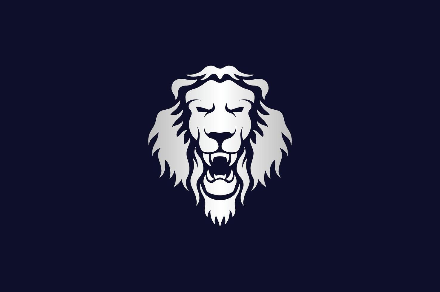 argent Lion logo vecteur