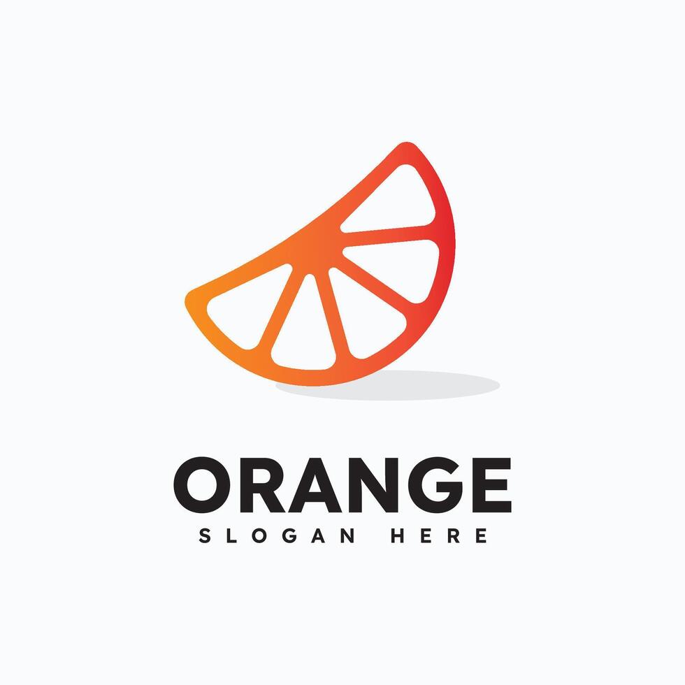 Orange logo conception symbole. vecteur illustration