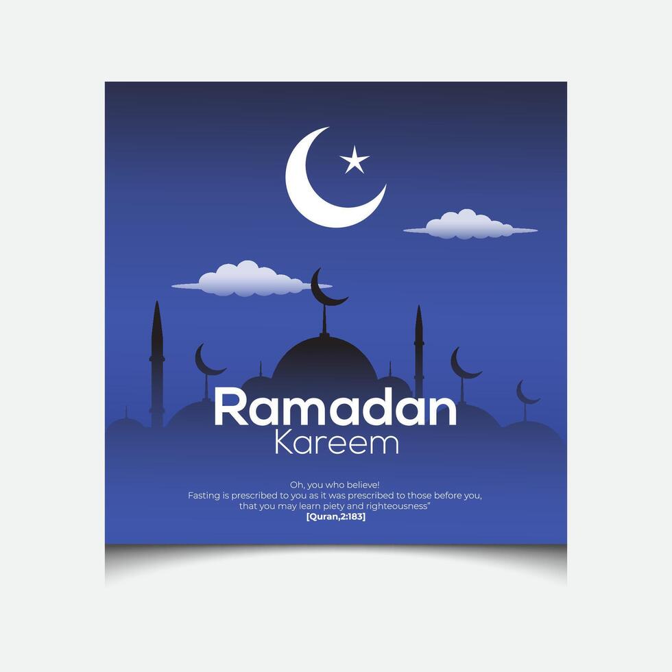 minimal Créatif A venir Ramadan social médias Publier conception dans 2024, Ramadan Publier conception, saint 30 Ramadan jour, Ramadan Moubarak, Ramadan kareem vecteur