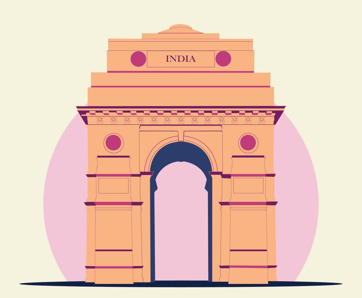 vecteur de porte de l'inde