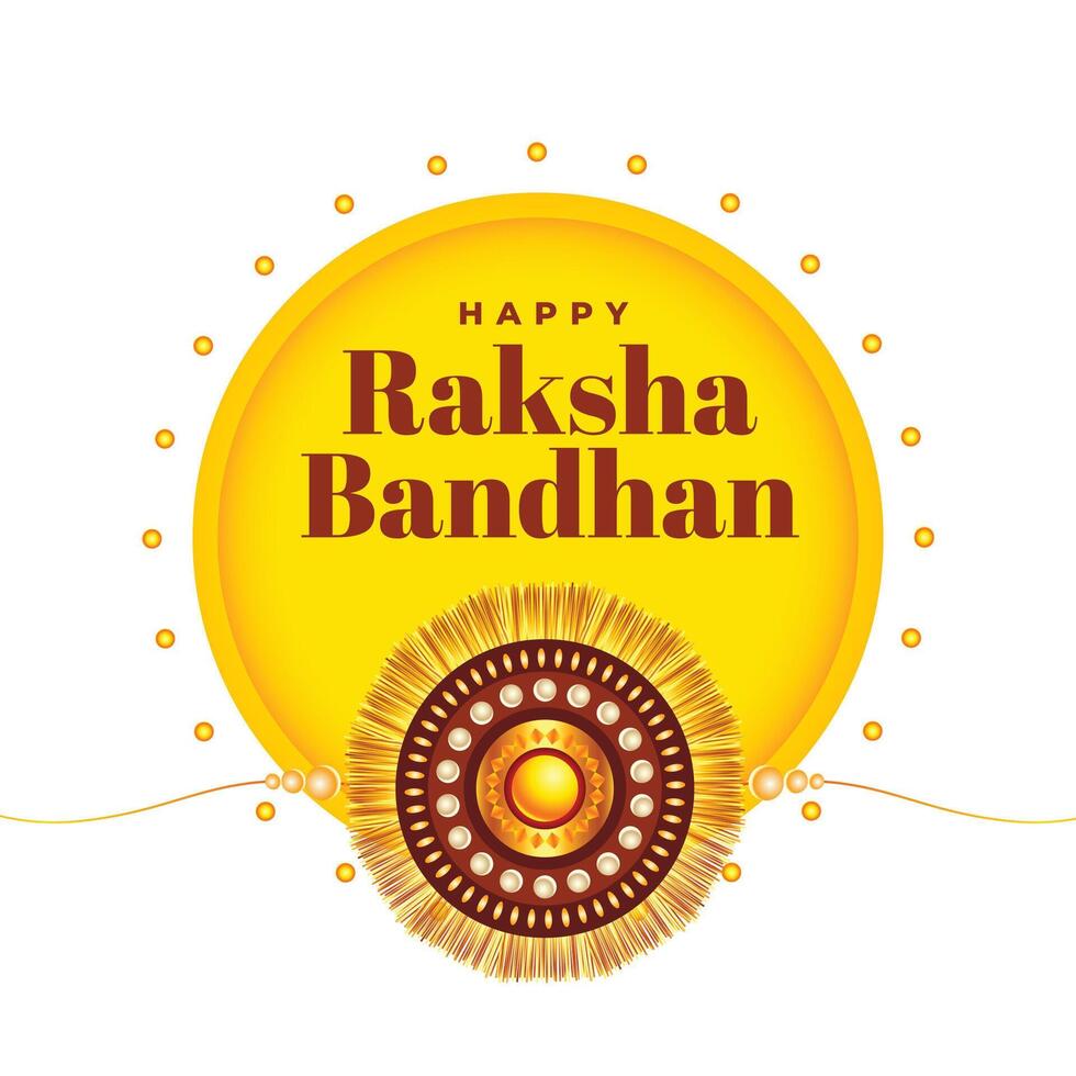agréable raksha bandhan fête Contexte avec rakhi conception vecteur