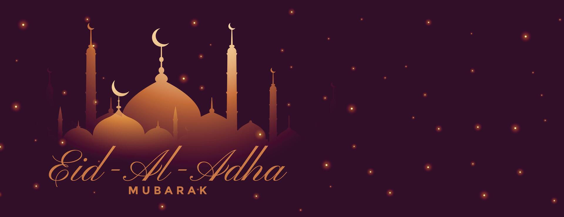 eid Al adha mubarak Festival bannière conception vecteur